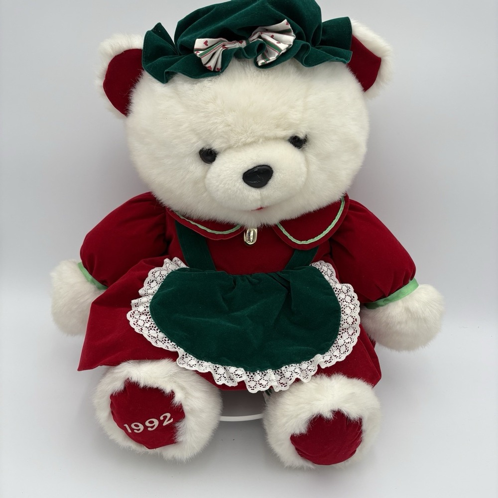 Vintage 1992 Kmart Momma Christmas Teddy‎ Bear Plush